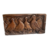 Carved wooden room decoration