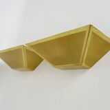 Pair of gold wall sconces 1980s