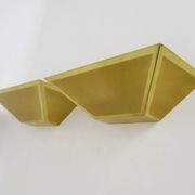 Pair of gold wall sconces 1980s