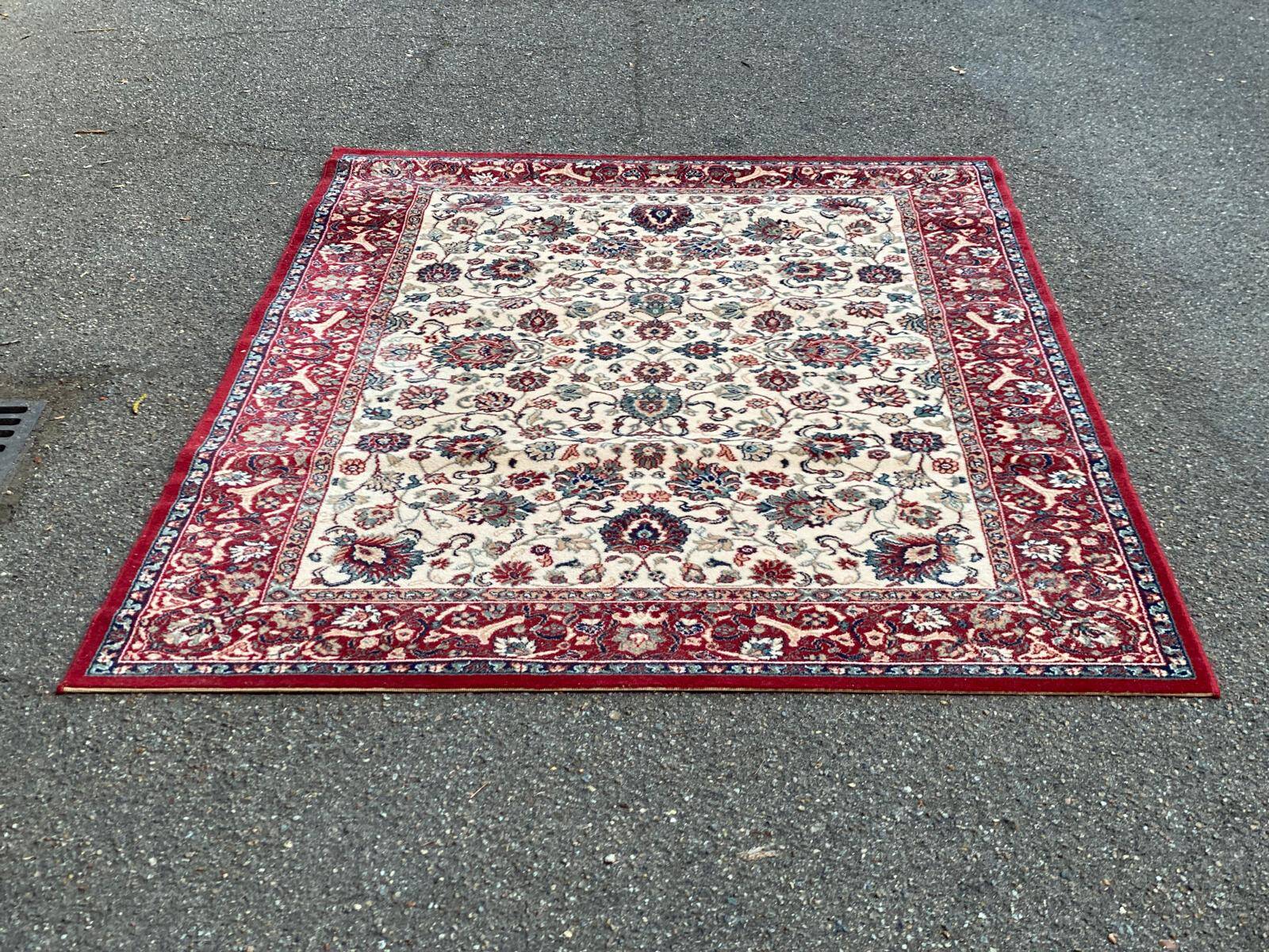 Burgundy wool oriental-style carpet Prado Belutch Belgium 160x230cm