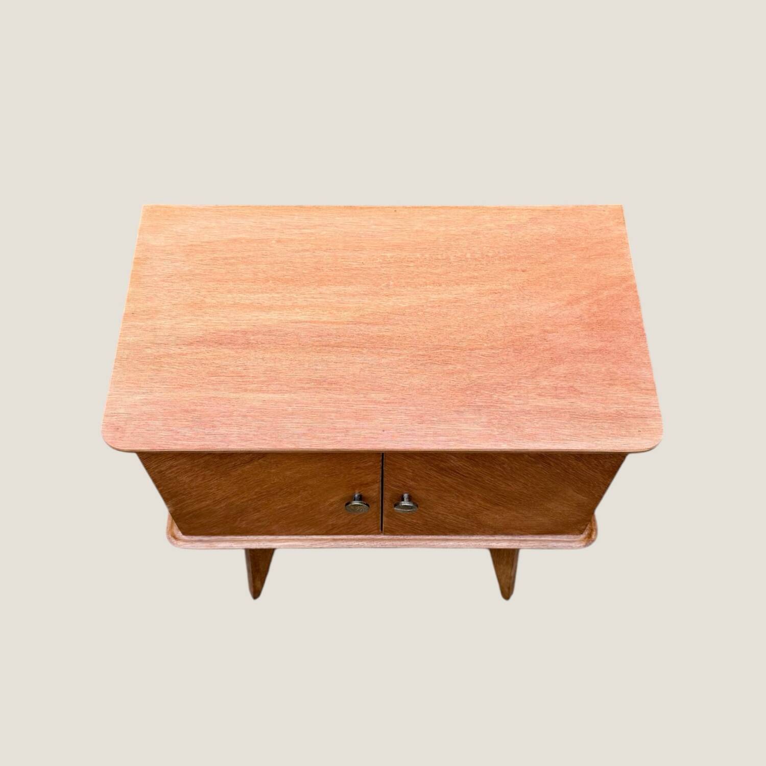 Two renovated vintage bedside tables