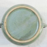 Sugar bowl in flammé rigging signed Denbac