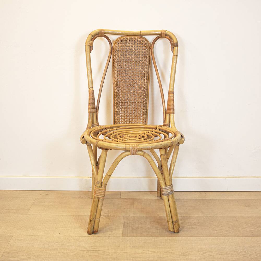 Vintage bamboo chair