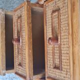 Rattan chest of drawers from the 1970s.