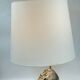 Vintage Art Deco style table lamp, face sculpture, silver-toned bust.
