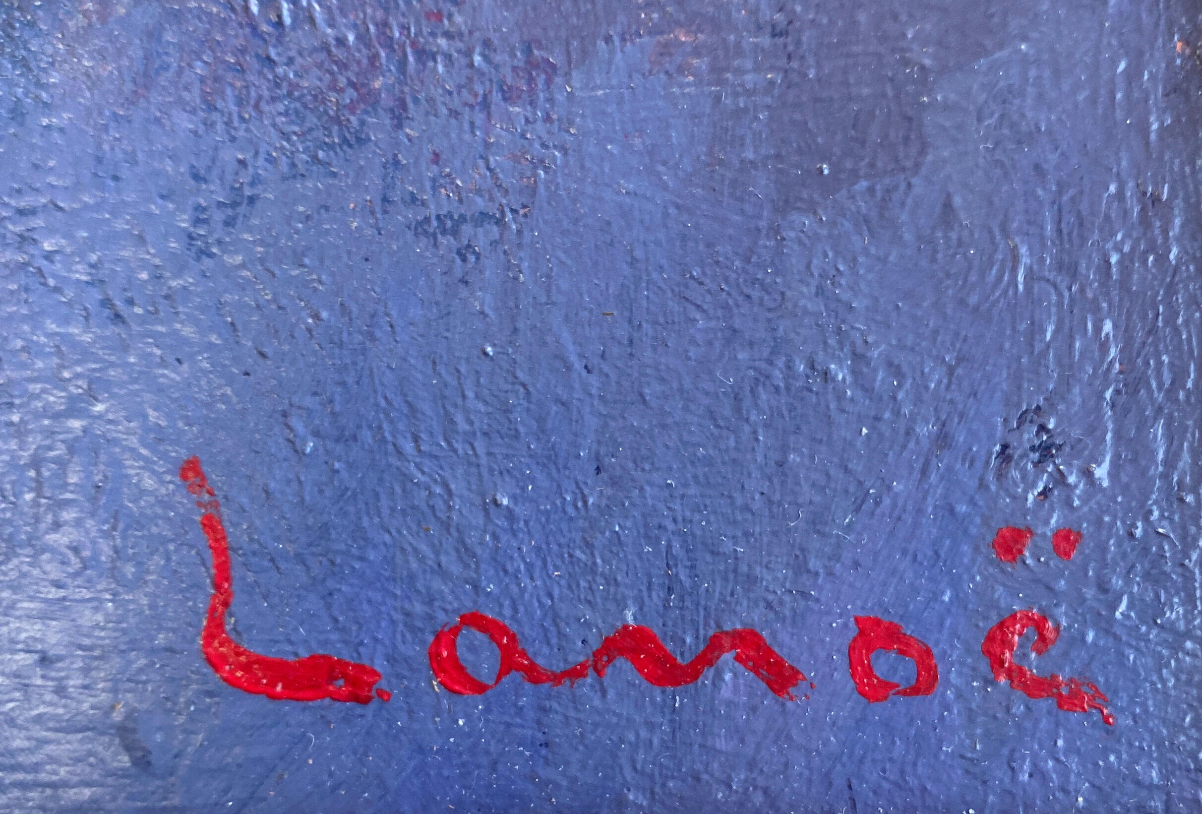 Painting "Bouquet of flowers" by Alphonse LANOE (1926-2009) HSP + frame