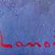 Painting "Bouquet of flowers" by Alphonse LANOE (1926-2009) HSP + frame