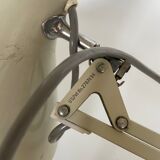 Luxo grey metal articulated lamp