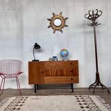 TV/ hifi cabinet in a row vintage modernist French 1960 LEGRAND DESIGN