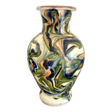 Mixed earth ceramic vase