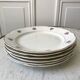 set of 6 flat plates Digoin Sarreguemines small flowers 50s