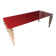 Table post-modern glass Italia POS02 red top
