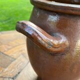 Set of 3 brown terracotta basins