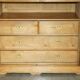 Victorian Wardrobe in Ash with Integrated Chest of Drawers