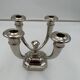 Art Deco French Nickeled Bronze Candlesticks by J. Leleu, 1930, Set of 2