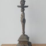 Antique Candlestick  Bronze Vienna Austria Caryatide Greek Ancient 46 cm