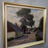 Gustav Berlin, Swedish painting, Oil on Panel, 1967