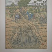 Lithograph by Henri Rivière The Fairy Tale of the Hours - The Rising Storm