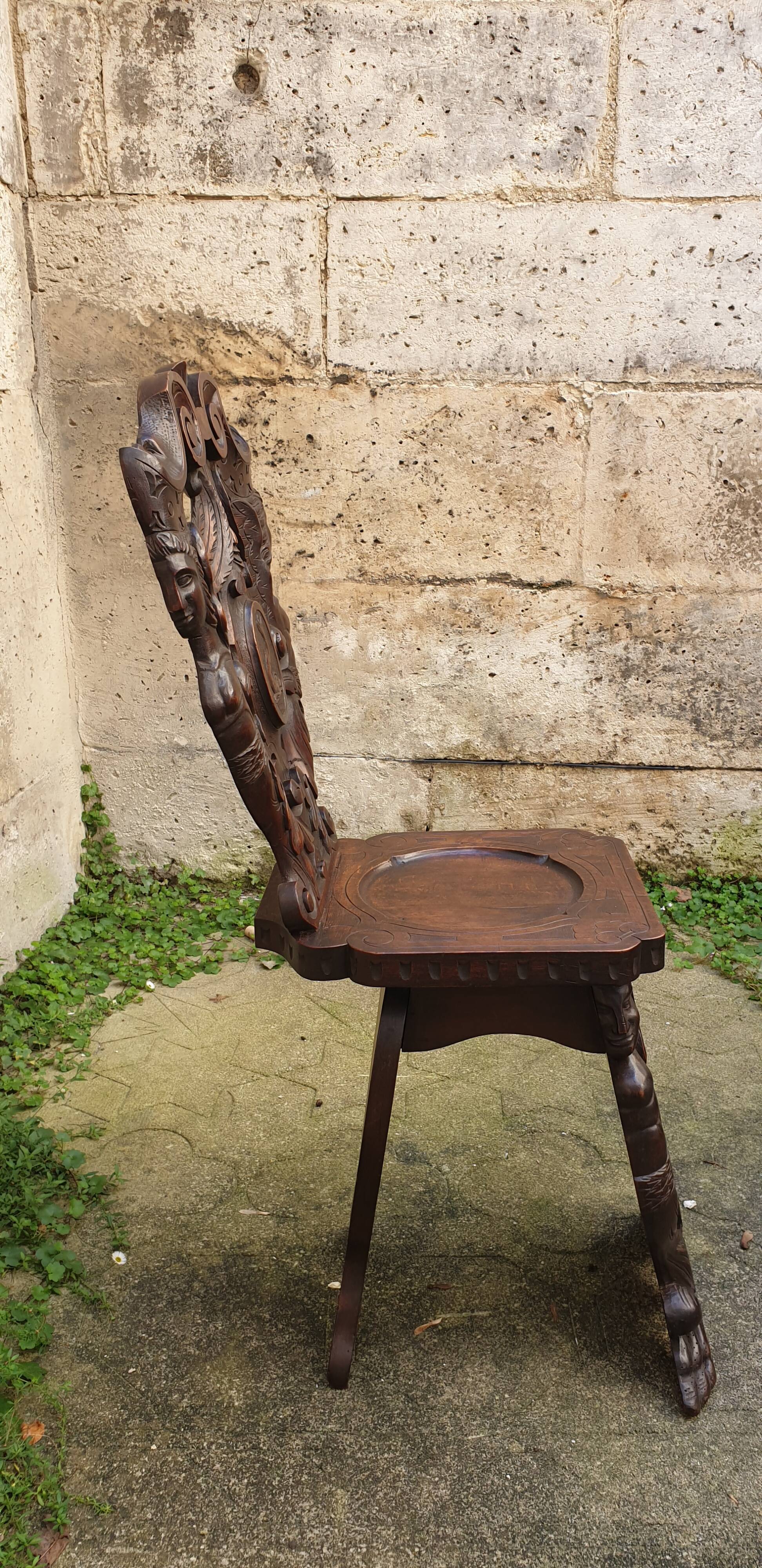 Pair of ancient Italian chairs