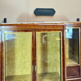 Pair of Louis XVI Style Marquetry Display Cabinets, 19th Century