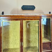 Pair of Louis XVI Style Marquetry Display Cabinets, 19th Century