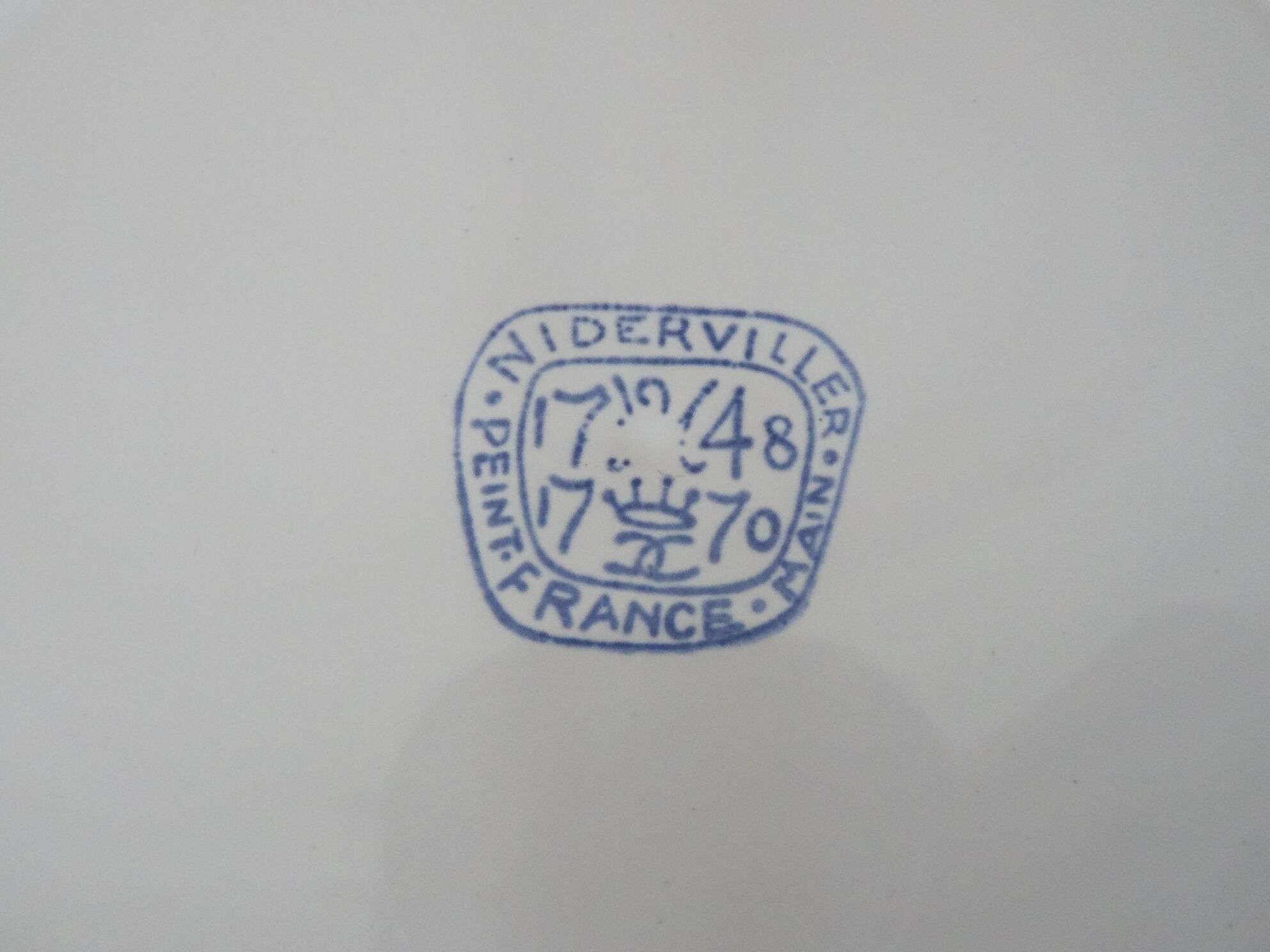 Set of 6 flat plates Niderviller