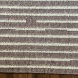 Tapis en laine géométrique fait à la main, paillasson, entrée, côté de lit, tapis traditionnel indien.