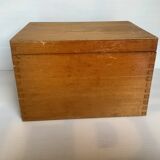Wooden storage box dovetail mounting