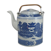 Théière Chinoise bleu blanc chine 20è siècle