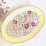 Luneville oval earthenware serving dish