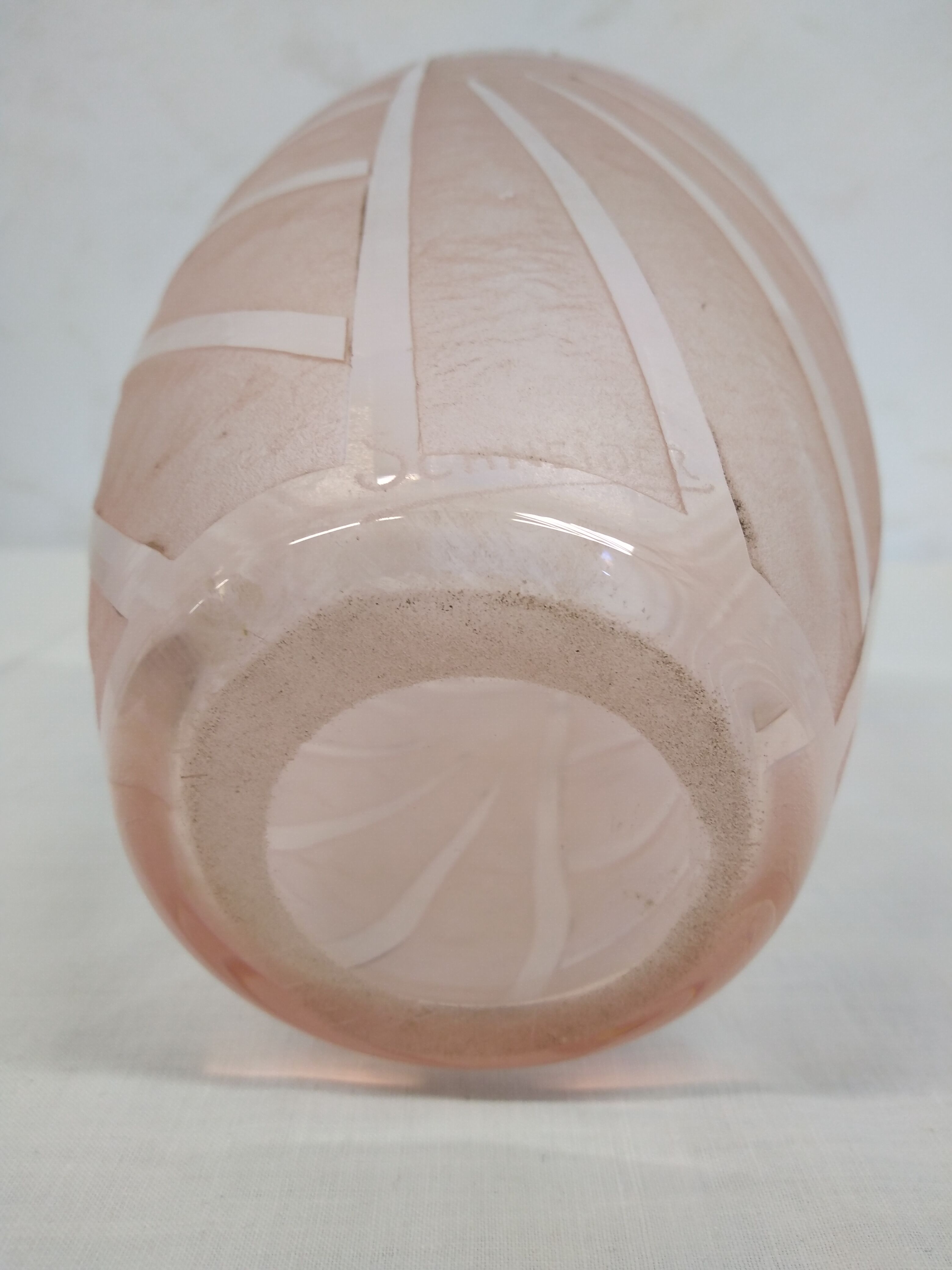 Schneider art deco ice vase