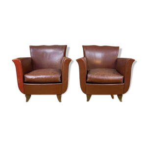 Paire de fauteuil Club,