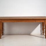 Antique long solid wood table (c.1920) #53