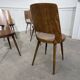 Set of 6 light brown Baumann chairs
