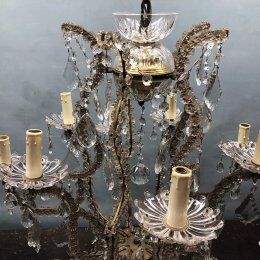 Lustre 10 branches pampilles