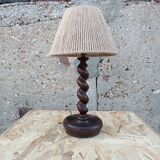 Turned wooden lamp 1950