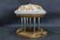 Contemporary Unique Wooden Table Lamp with Glass Shade