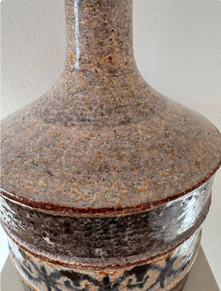 Large Danish table lamp base by Jette Hellerøe for Axella, 1960s