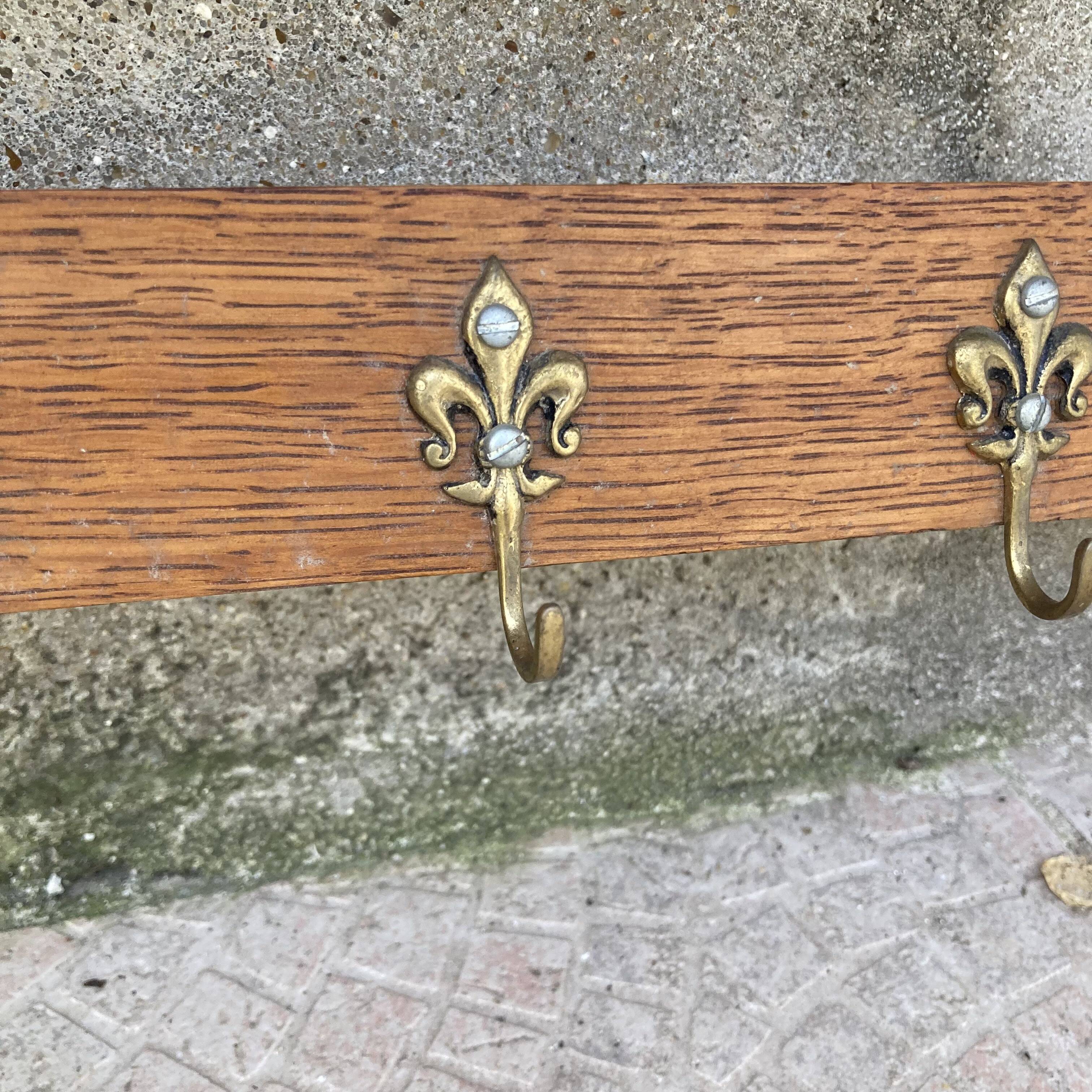 Vintage wall coat rack