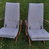 Pair of armchair "relax" Triconfort 60s