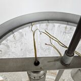 Murano glass chandelier with 14 tubular pendants