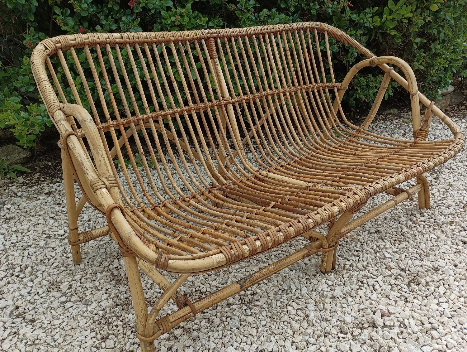 Rattan sofa