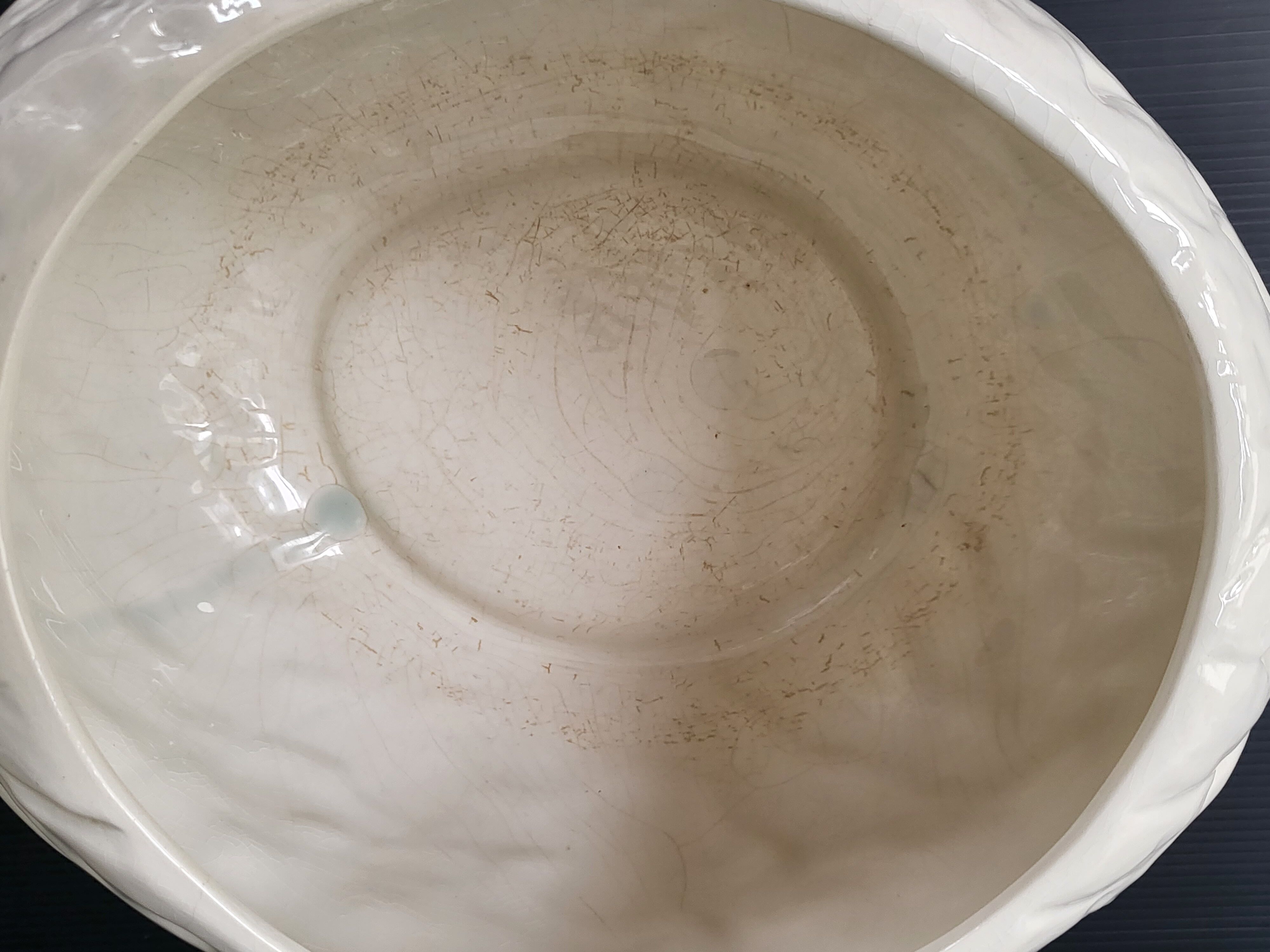 Vintage giant walnut pot cover 1960