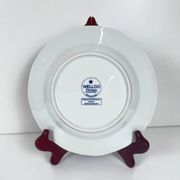 Set of 5 dessert plates with blue onion pattern by Wellco, porcelain.