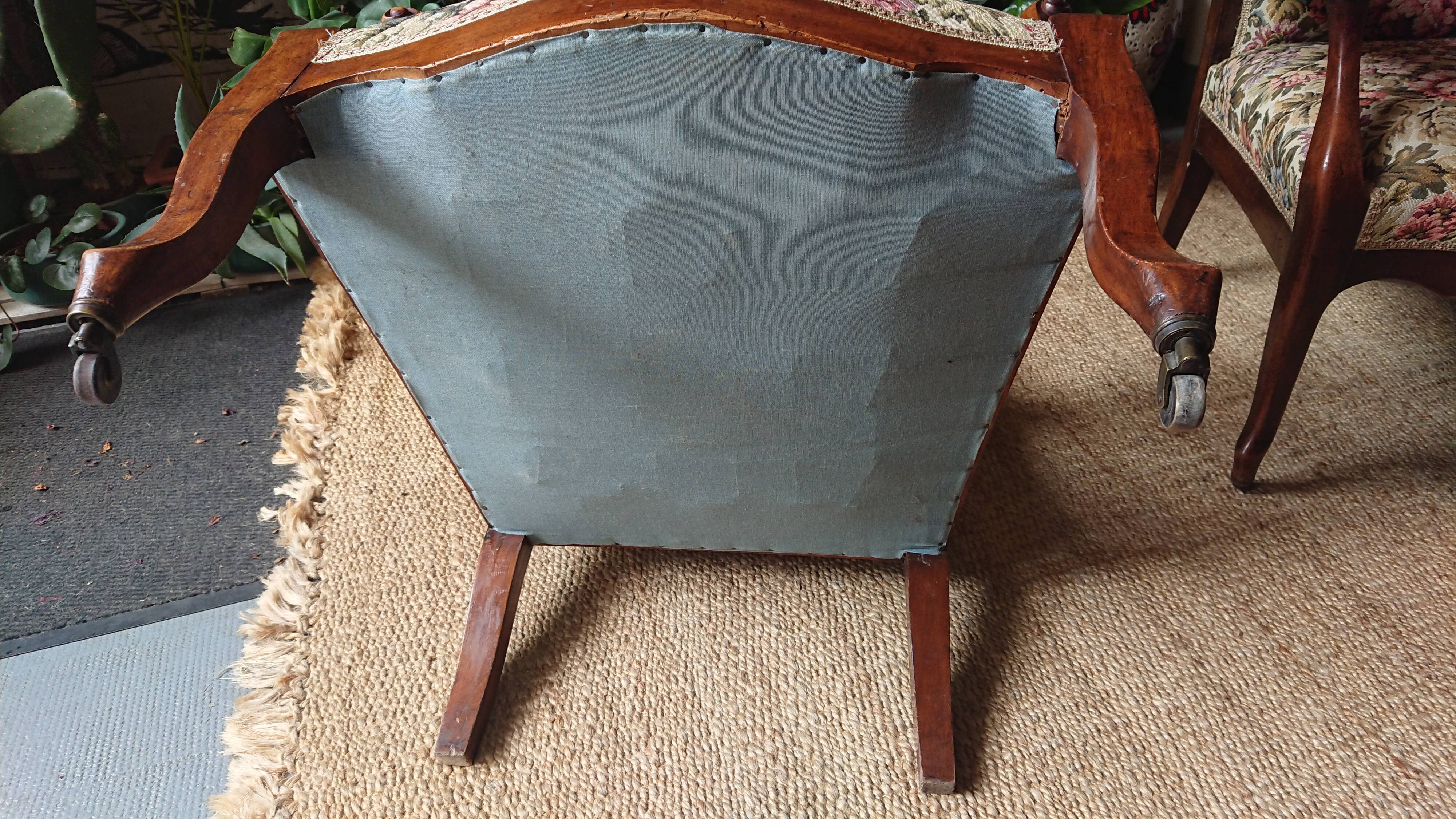 Pair of voltaire armchairs