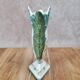 Small earthenware vase signed Figas – hand-painted floral decoration