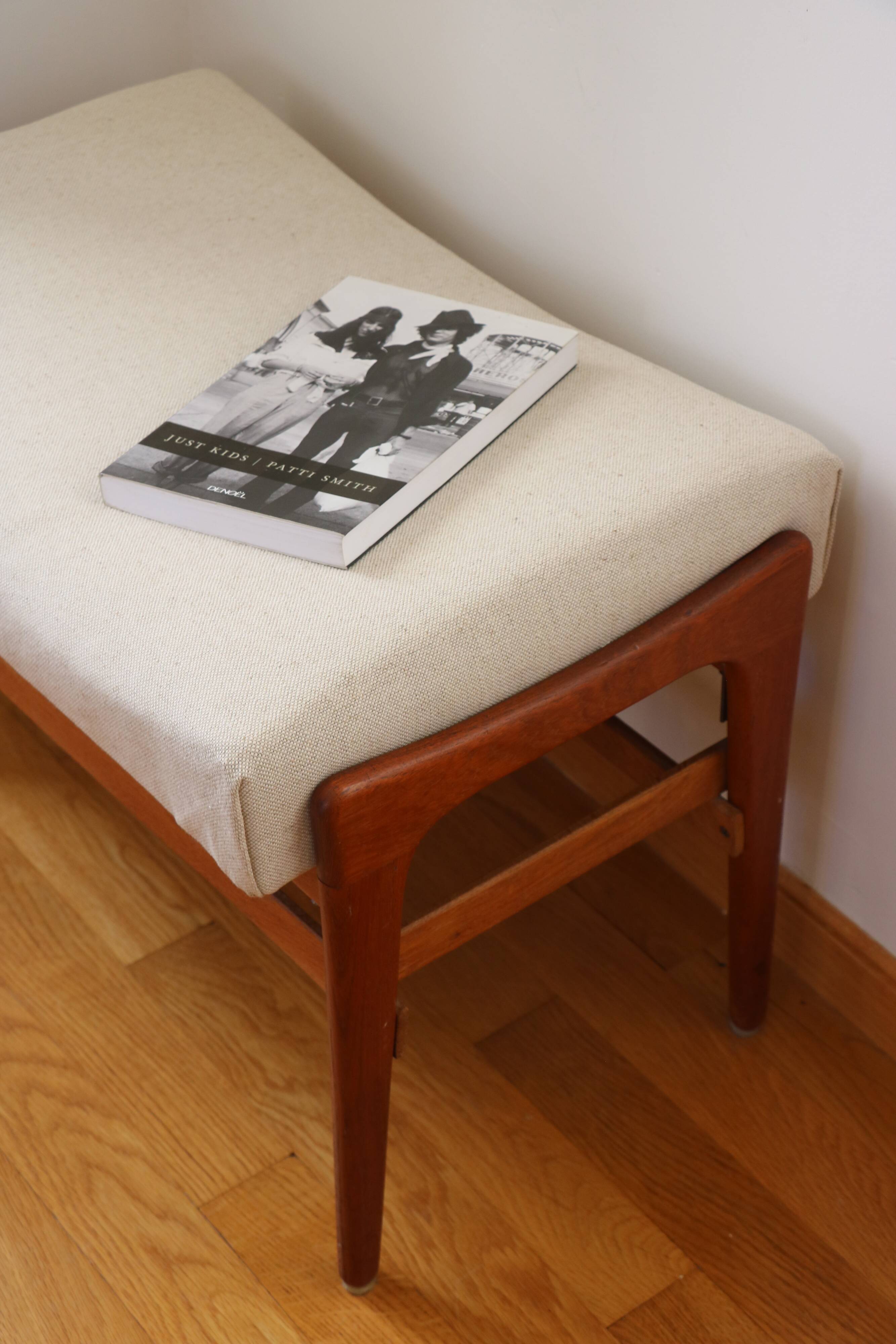 Scandinavian footrest, teak, 1960