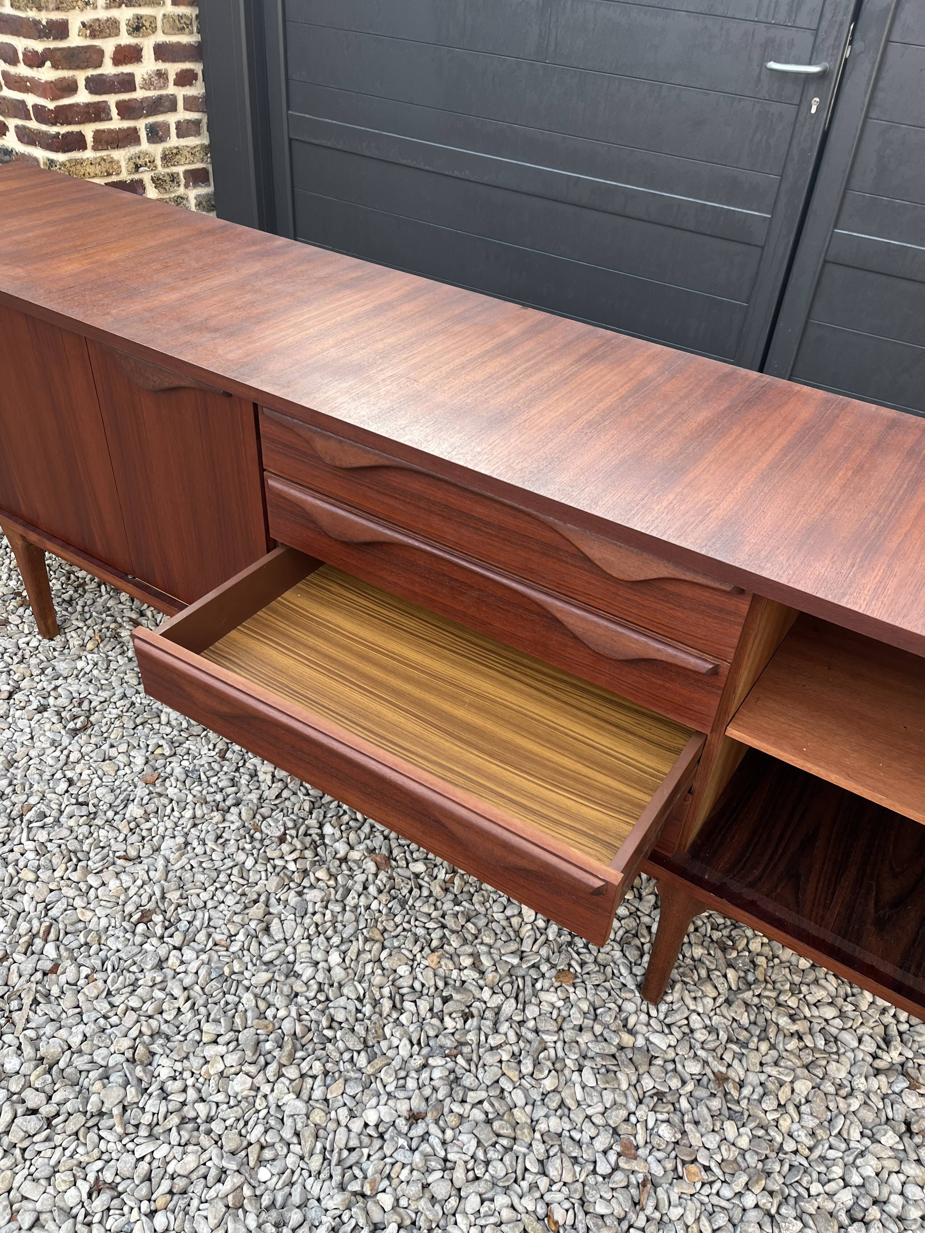 Scandinavian teak row