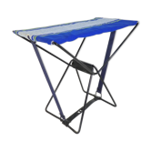 Vintage 190s folding camping stool with clutch