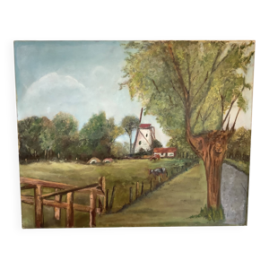 Tableau paysage de campagne